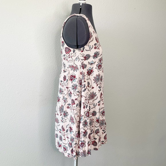 H&M Light Pink Floral Sleeveless Mini Dress 4 - Picture 3 of 7